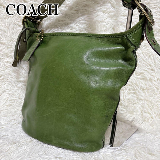 COACH Old Coach 11422 Leather Bucket Shoulder Bag #QYHLDD