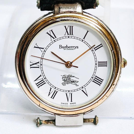 Burberry men's watch, white dial, model 8000 00s #QY0V74