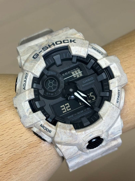 CASIO G-SHOCK GA-700 Digi-Ana Military Marble Limited Watch Pre-Owned #QY3FGR