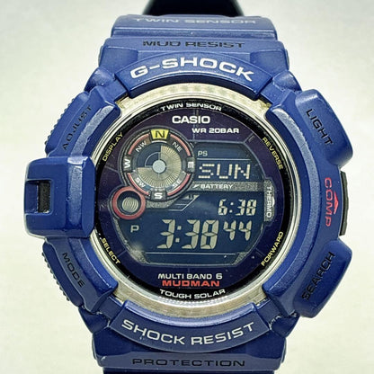 G-SHOCK Mudman GW-9300NV Men in Navy Radio-Controlled Solar Watch #QY987I