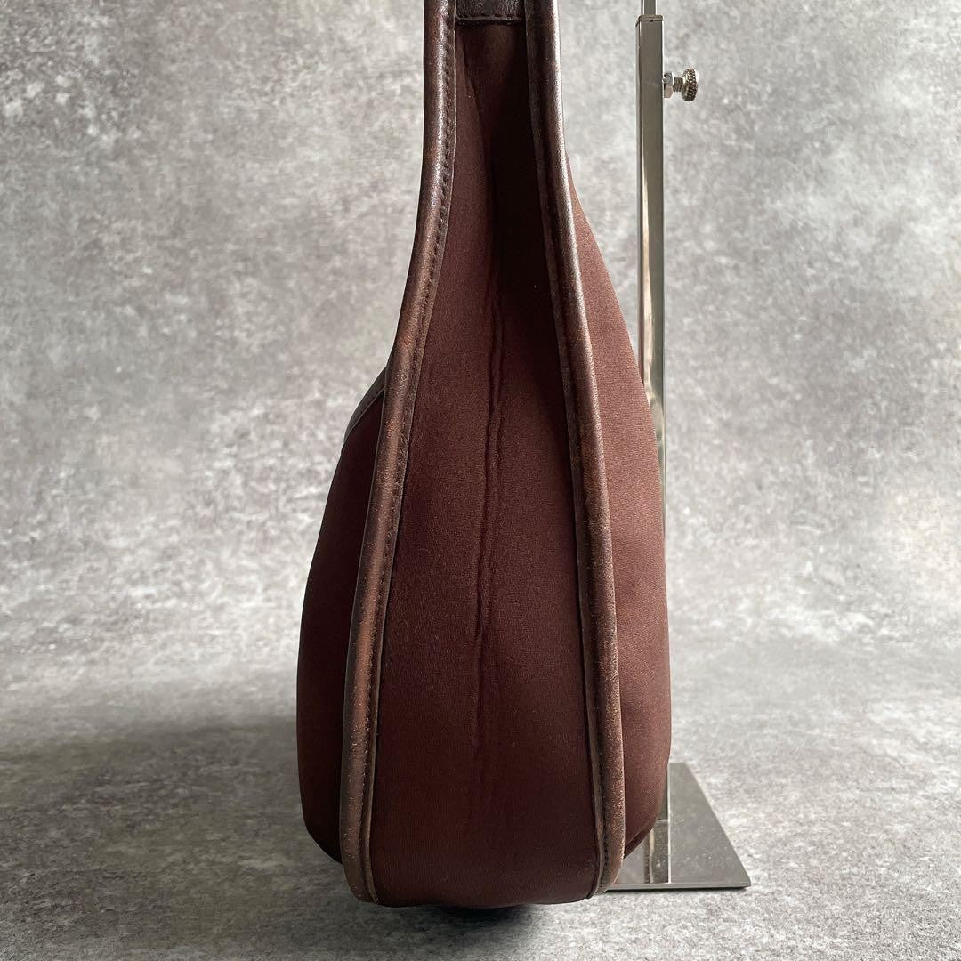 Y2K Old Coach One-Shoulder Bag Ergo Brown Nylon #QYHKZ9