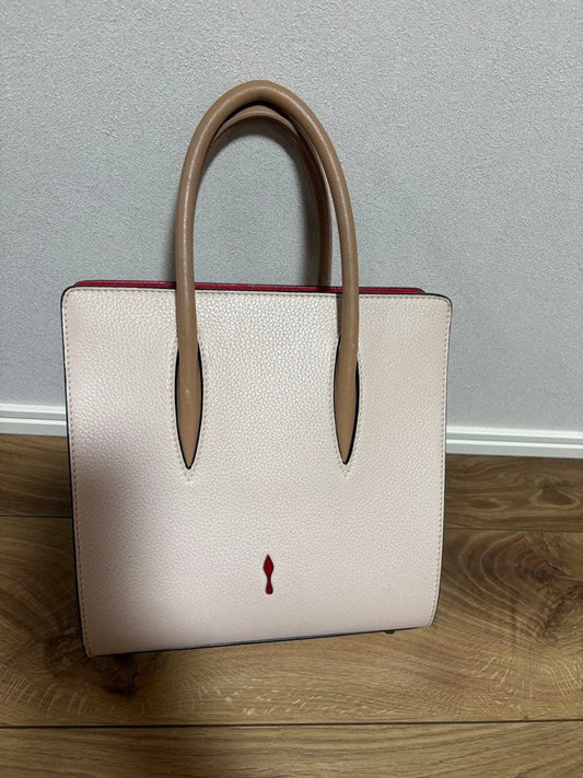 Christian Louboutin 2-way Palomas Small Handbag, Pink Beige #QY9044