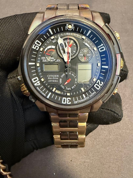CITIZEN Eco-Drive ATTESA 700 bottles Classic #QY6G40
