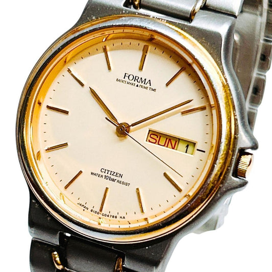 Citizen Forma Men's Gold Watch 6100-G01062 #QY3N85