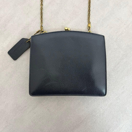 COACH Old Coach Shoulder Bag, Clasp Closure, Navy Women #QY0VI5