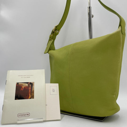 COACH Shoulder Bag Leather Old Coach Hobo #QY85VD
