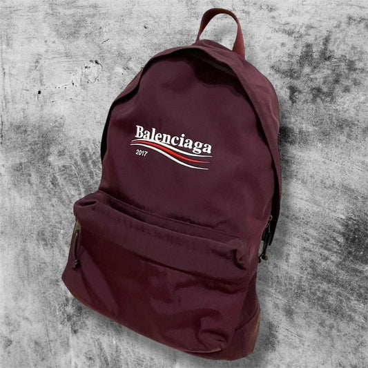 BALENCIAGA Explorer Logo Backpack, Large Capacity, Purple #QYHDK9