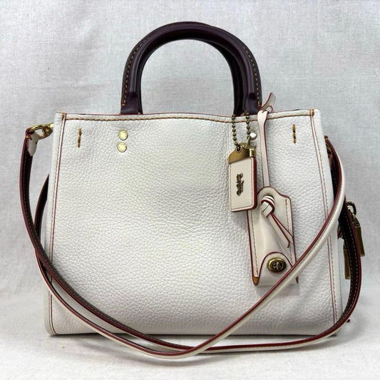 Coach Rogue 25 Handbag Tote 54536 White #QYHTFO