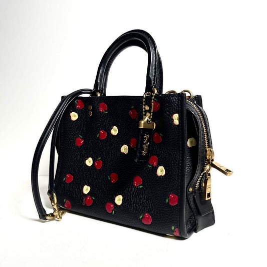 Coach Rogue 25 Japanese Limited Apple Print #QYFV0H