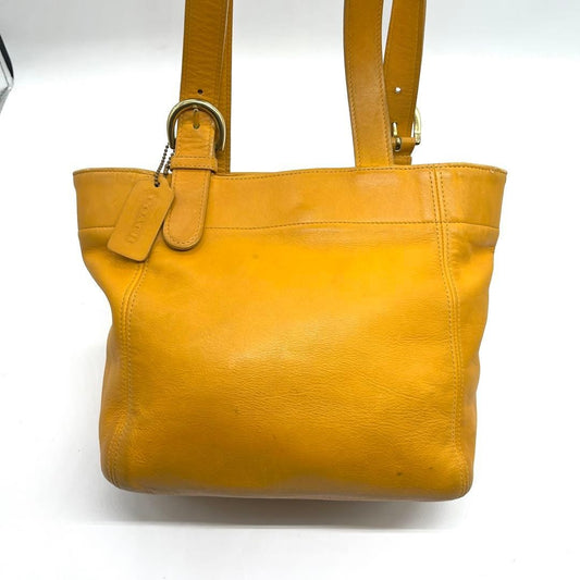 COACH Classic Yellow Leather Tote 2638 #QYE5M7