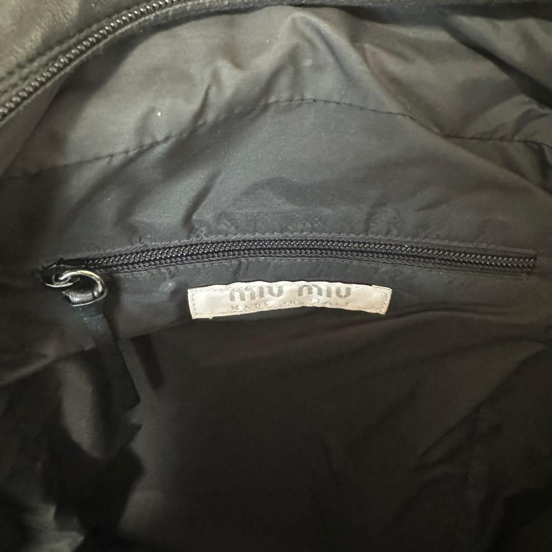 FW/1999 archive MIU MIU leather sling bag Black #QY12NI