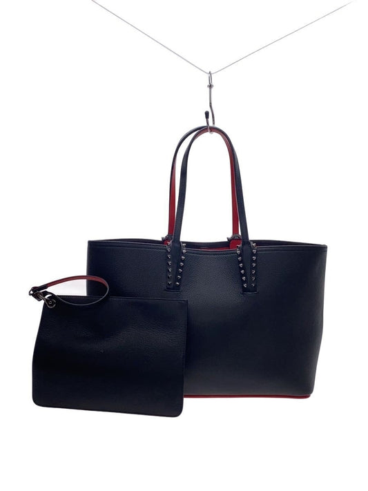 Christian Louboutin CABATA S Studded Tote Bag Leather BLK 1255045 B078 #QYDXJT