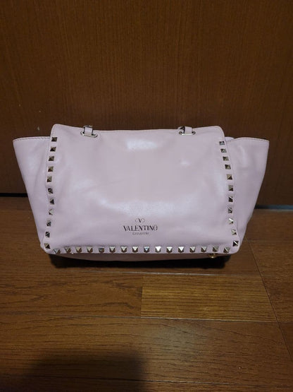 Valentino Rockstud Tote Bag, Leather #QYBL5Z
