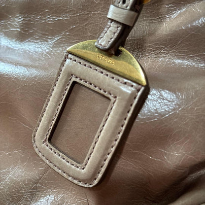 PRADA Beige Leather Handbag #QYK739