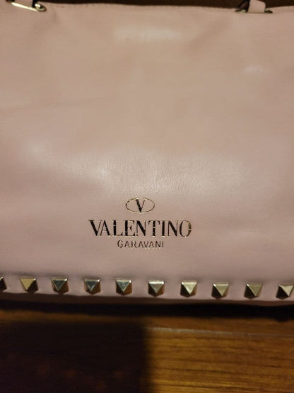 Valentino Rockstud Tote Bag, Leather #QYBL5Z