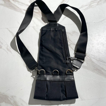 ISSEY MIYAKE Archive Vintage Backpack Shoulder Bag Black Canvas #QYD2YK