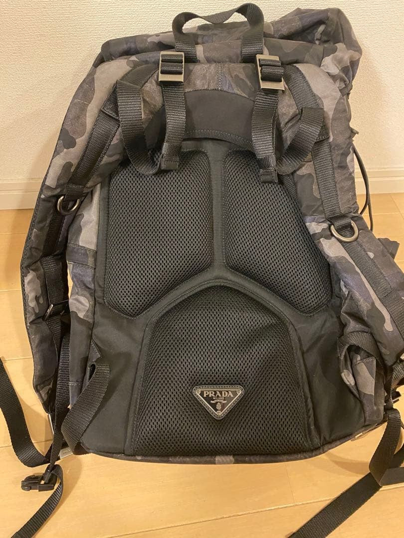 PRADA Camouflage Backpack Nylon #QY7PSV