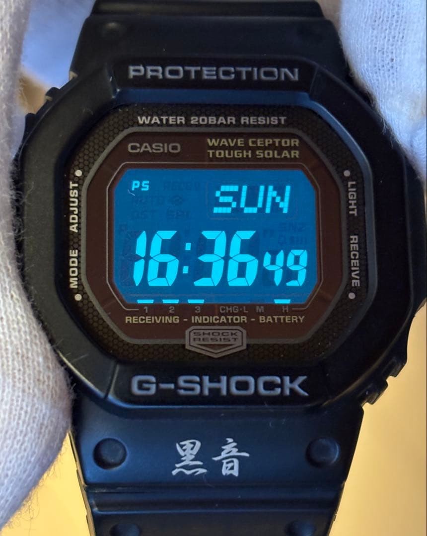 Collaboration G-SHOCK Black Sound Watch GW-5600 Black Microphone Radio-C #QYF16H