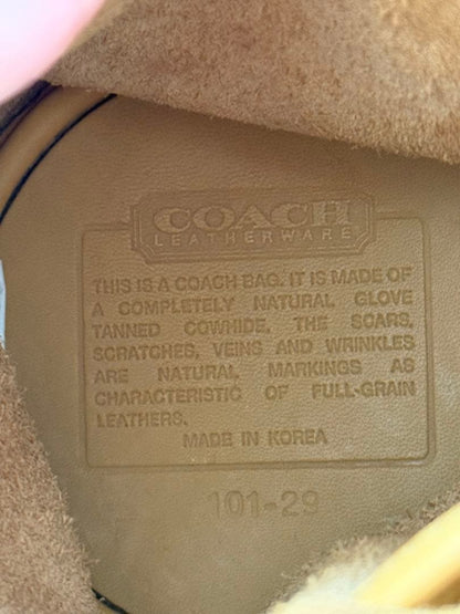 90s OLD COACH Leather Drawstring Bag #QYB5PM