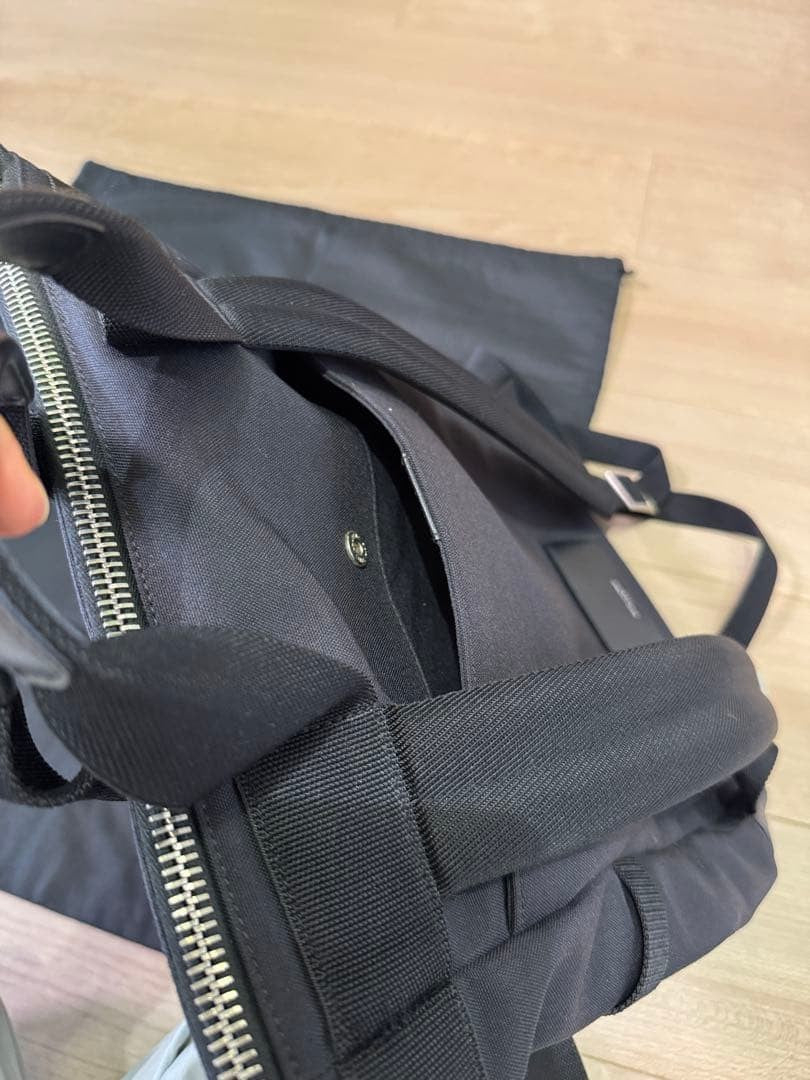 SAINT LAURENT PARIS 2Way Backpack Black Leather Dust Bag #QY9VEK