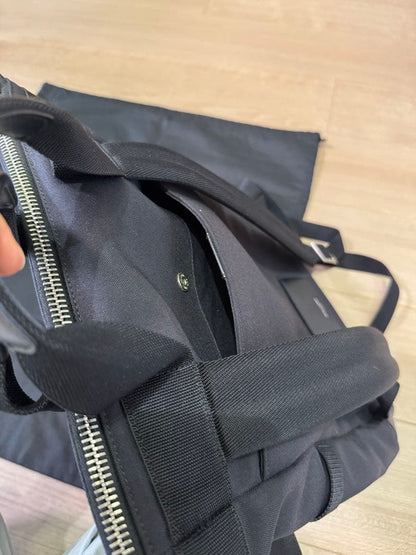 SAINT LAURENT PARIS 2Way Backpack Black Leather Dust Bag #QY9VEK