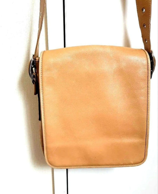 COACH Old Coach Shoulder Bag, Beige #QY73JR