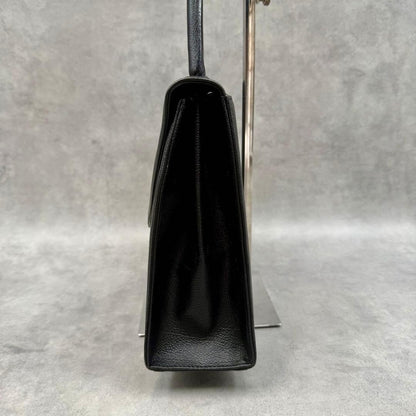 Yves Saint Laurent Hand bag black logo #QY904D