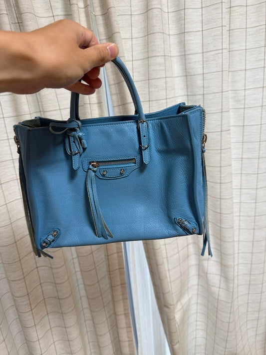BALENCIAGA Paper Mini Bag Blue #QY3H0A