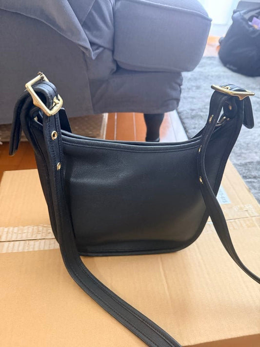 COACH 9950 Old Coach Shoulder Bag, Black #QY7AMC
