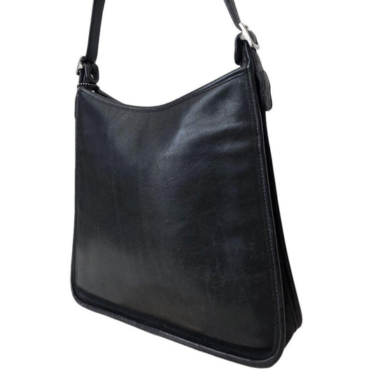 COACH Old Coach Shoulder Bag, Black #QYBSP4