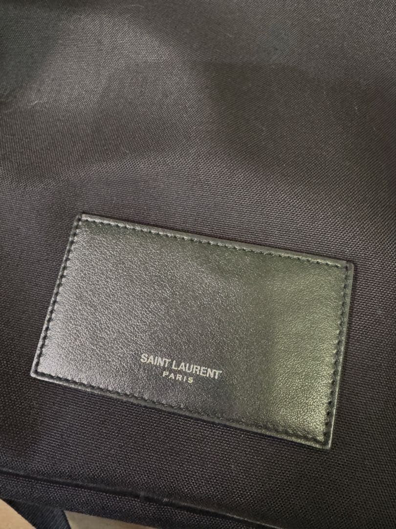 SAINT LAURENT PARIS 2Way Backpack Black Leather Dust Bag #QY9VEK
