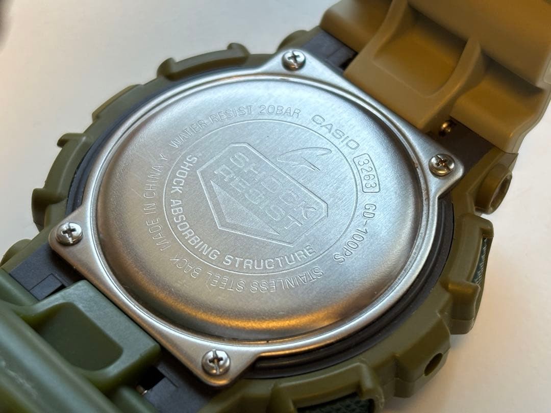G-SHOCK GD-100PS Nakano Shiro Military Khaki Limited Watch Big Case #QYK5G9