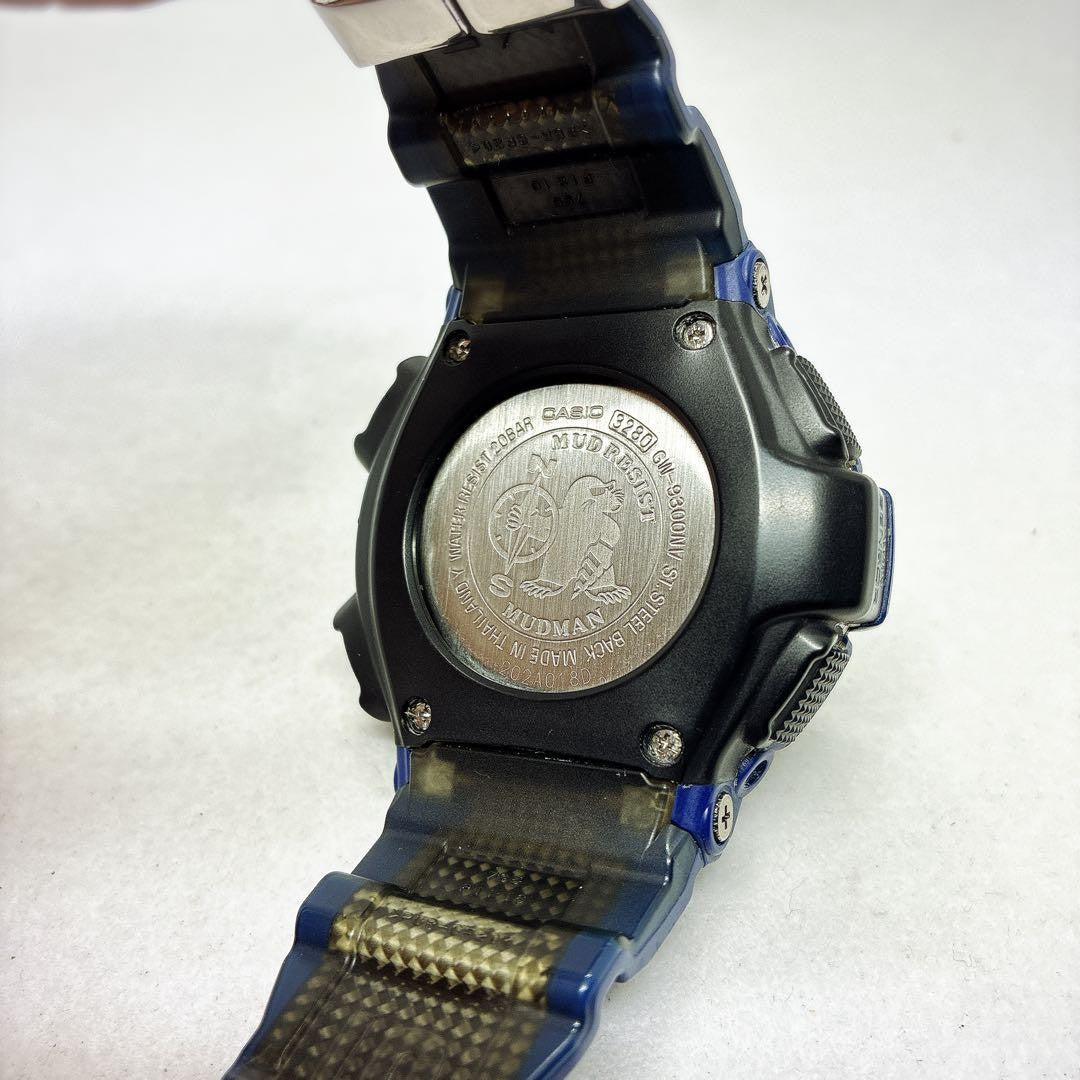 G-SHOCK Mudman GW-9300NV Men in Navy Radio-Controlled Solar Watch #QY987I