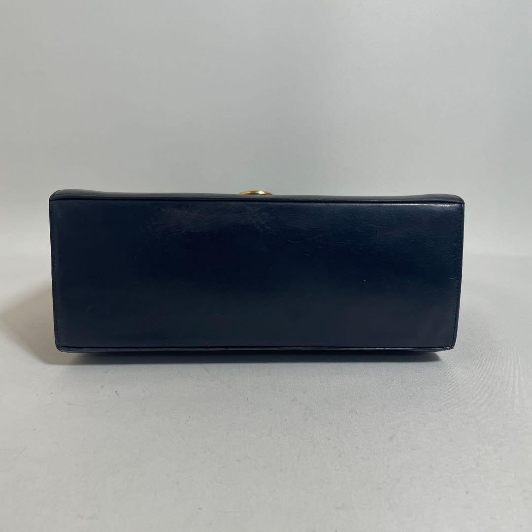 FERRAGAMO 2603-165 Ferragamo 2-Way Handbag, Navy, Gancini #QYGQPA