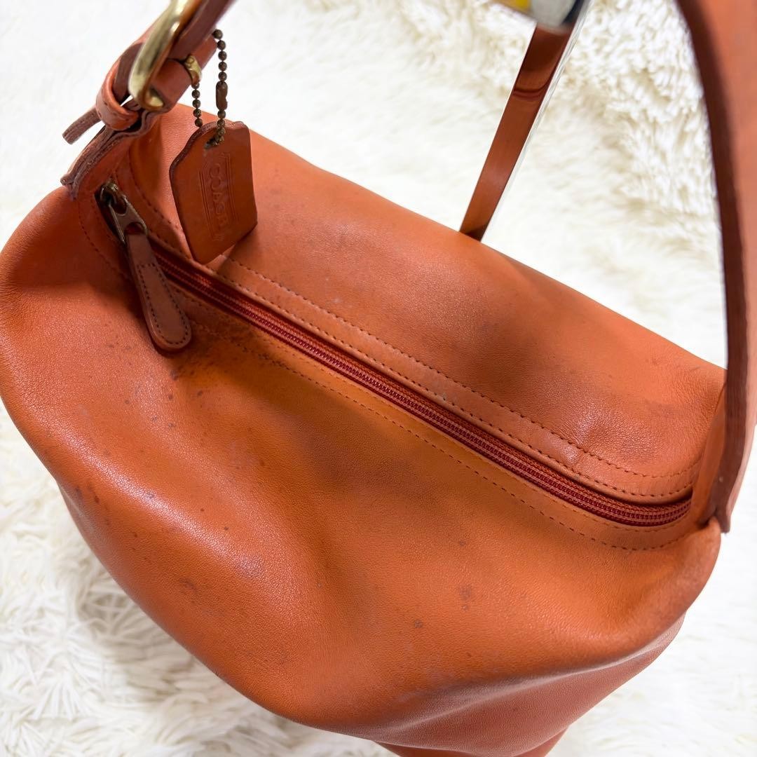 Old Coach 4145 Glovetanned Leather Brown Shoulder Bag Large Capacity #QYFVIQ