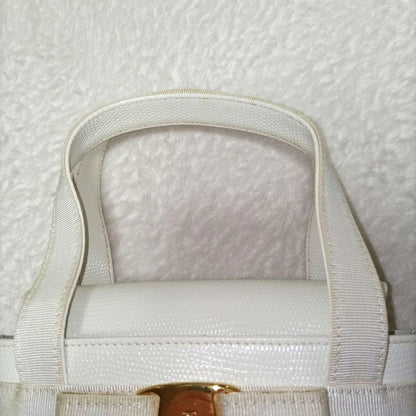 FERRAGAMO Ferragamo Vara Ribbon Gold Hardware Grained Leather Bucket #QY7I77