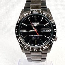 Old Seiko Winding Black Skeleton Back Watch Model #QYL0F9