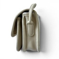 Old Coach White Leather Dinky Bag Vtg #QYJB1M