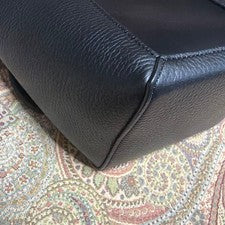 Tod's Double Up Mini Leather Bag, Black #QYL1IS