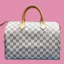 LOUIS VUITTON Damier Azur Speedy 30 #QYJJE9