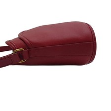COACH Old Coach Shoulder Bag, Leather, Red, Genuine Leather, Made in USA #QY7B04