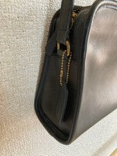 Old Coach Shoulder Bag, Black #QY4B16
