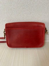 COACH Old Coach Leather Shoulder Bag, Red Women #QY2T11
