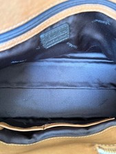 MAX MARA Brown Leather Zip Handbag Dual Handle Medium #QYH66L