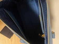 PRADA Saffiano Leather 2-Way Handbag BL0823 Cobalt Blue #QYGYRW