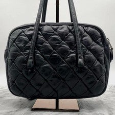 Balenciaga The Matelassé Leather Mini Boston Handbag, Black #QY7AZZ