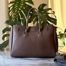 BALENCIAGA Bel Air Small Carryall Dark Taupe #QYIFRO
