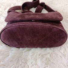 COACH Suede Shoulder Bag, Purple #QY5SPL