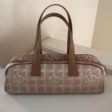 CHANEL New Travel Line Mini Boston Bag Beige #QYJJBK