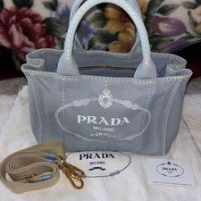 Prada Canapa S Blue #QYA3GC